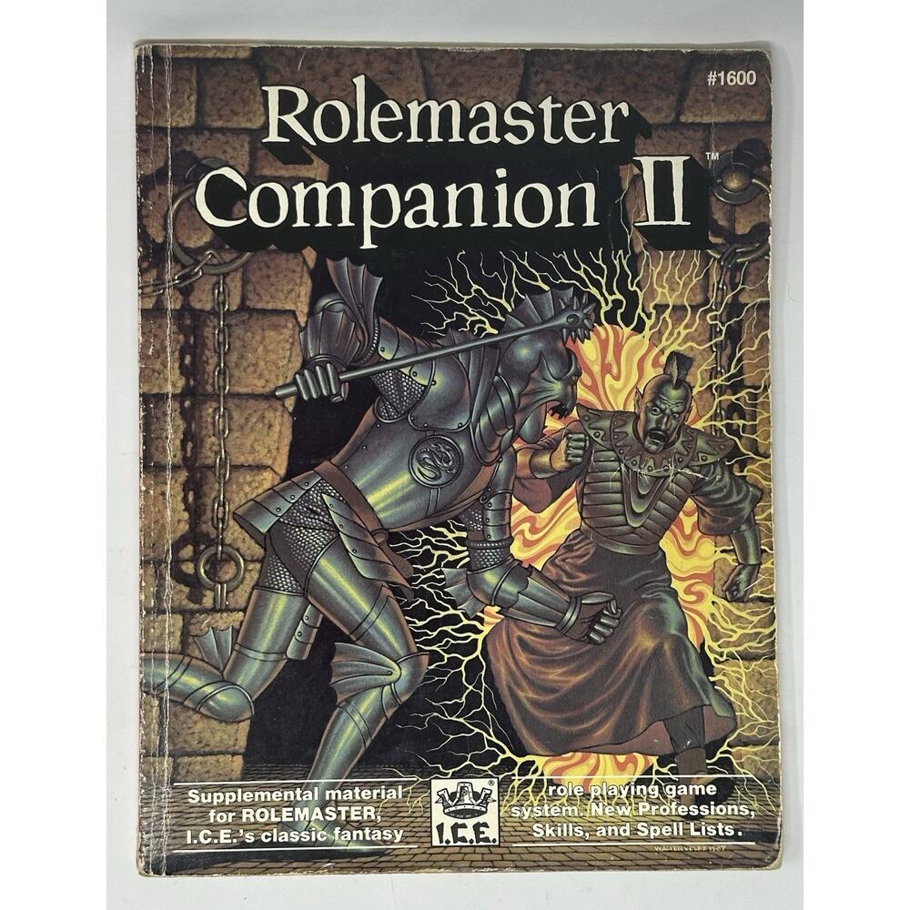 Rolemaster Companion II 1st Ed. 1987 RPG Game Guide Supplement ICE #1600